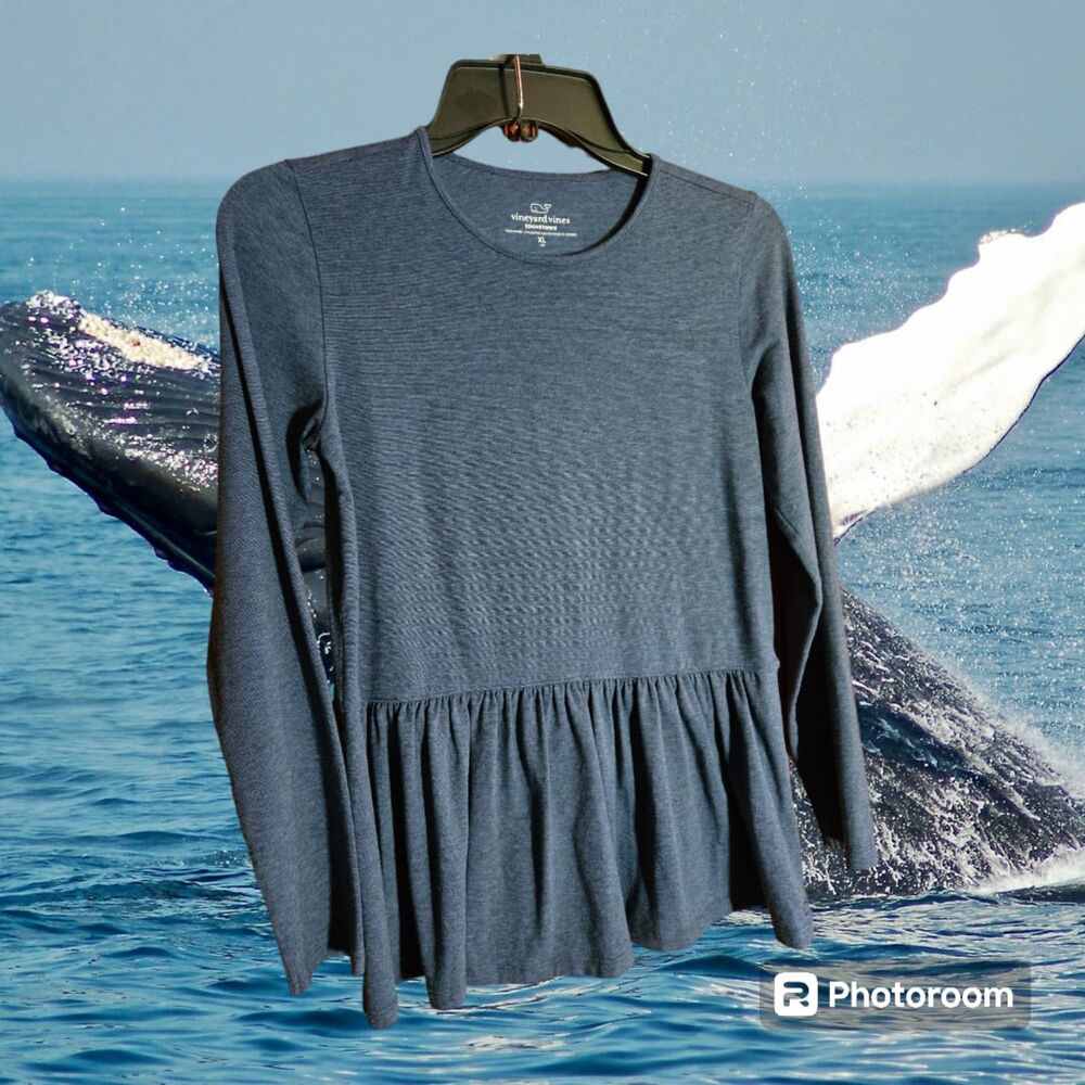 Vineyard Vines Edgartown Long Sleeve‎ Top Size XL 16 Girls (OS-16)